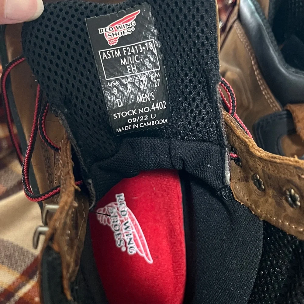 Red Wing 4402 Leather Work Boot with Steel Toes